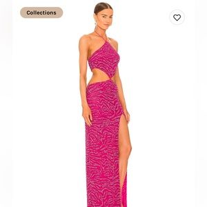 Pink retrofete gown XS